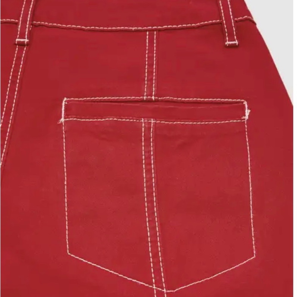 🎈Flamingals Red Wide Leg Pants - Picture 3 of 15